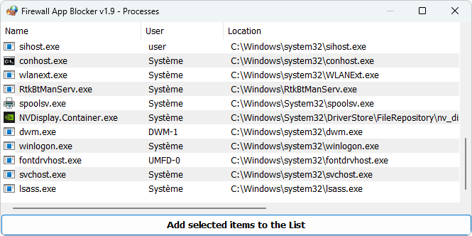 firewall app blocker