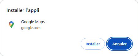 confirmer l'installation google maps